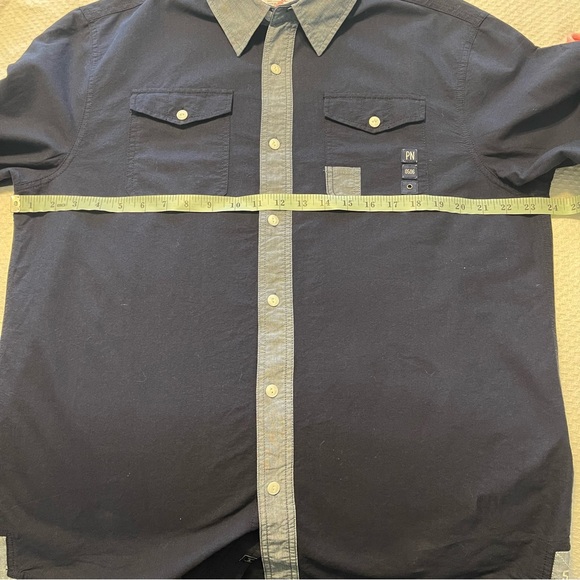 Parish Nation The Land & The People Streetwear Navy Button Down XL NWT - Picture 5 of 12